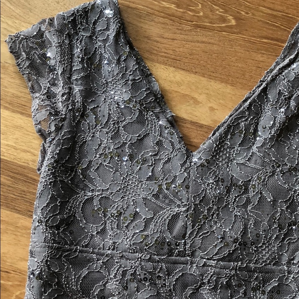 Knee length dress. Grey/bluish. - Picture 5 of 5